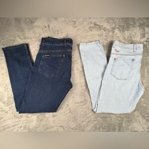 Origin Delta 68 Slim Jeans Pants USA Mens 36x32 Blue Light Dark Wash TWO PAIRS